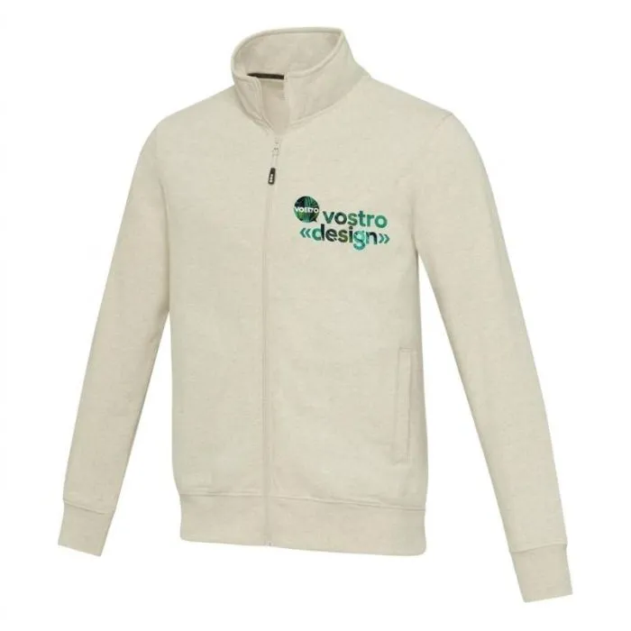 Maglione promozionale unisex riciclato con cerniera integrale - GALENA