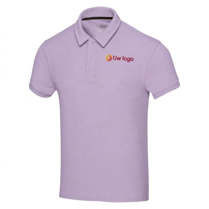 Unisex-polo van gerecycled badstof, personaliseerbaar – Akoya
