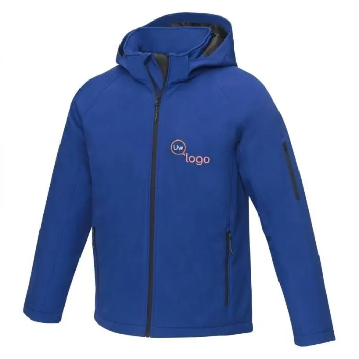 Notus gewatteerd softshell-jack voor heren, met reclameopdruk