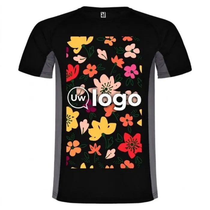 Gepersonaliseerd sport-T-shirt voor kinderen met korte mouwen van polyester - SHANGHAI