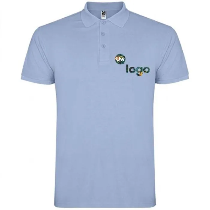 Gepersonaliseerd poloshirt met korte mouwen voor kinderen - Star