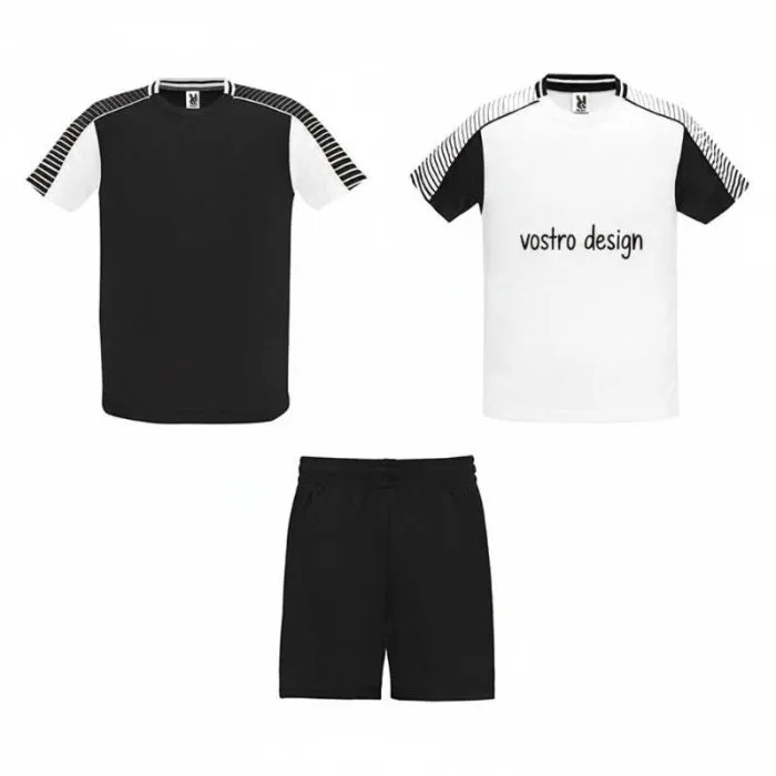 Set sportivo unisex personalizzato: 2 magliette + 1 paio di pantaloncini - Juve