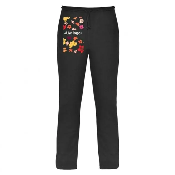 Op maat gemaakte unisex broek met rechte pasvorm, elastische tailleband en trekkoord – New Astun