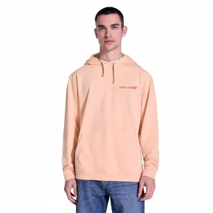 Felpa con cappuccio unisex personalizzabile in cotone con finitura slavata - Kenia
