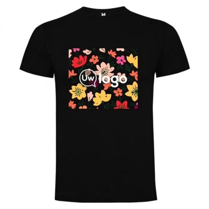 Gepersonaliseerd heren-T-shirt met korte mouwen en ronde hals, van katoen – Dogo Premium