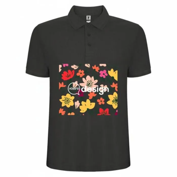 Polo da uomo a maniche corte personalizzata in cotone - Pegaso Premium