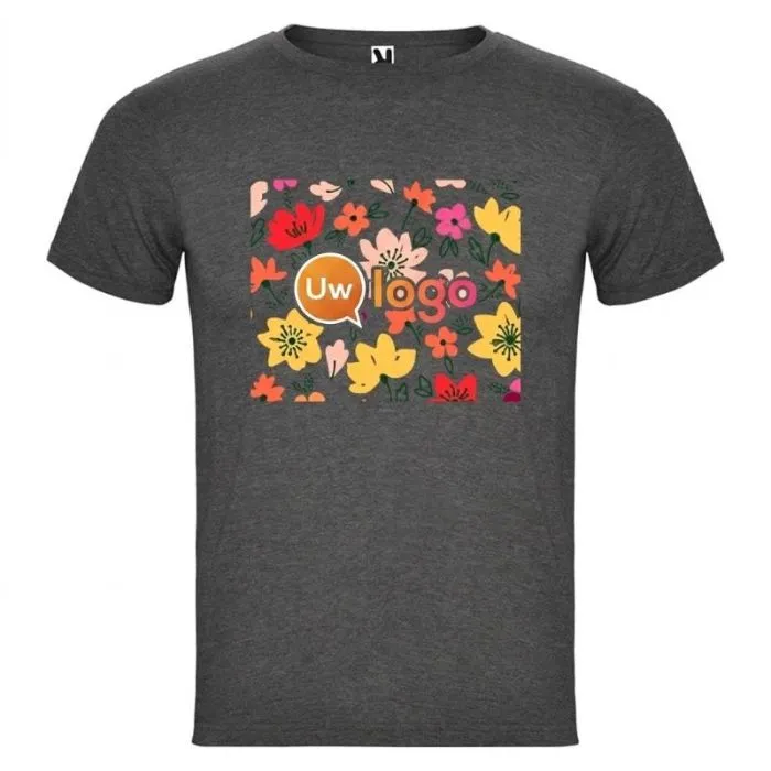 Gepersonaliseerd heren-T-shirt met korte mouwen en ronde hals - Fox