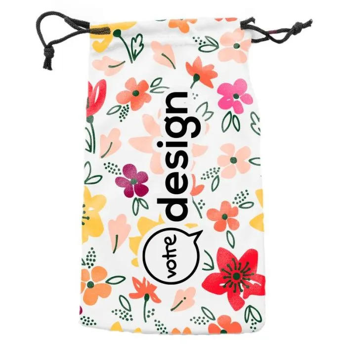 Pochette lunettes en microfibre à personnaliser