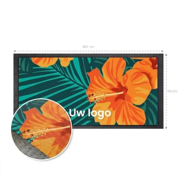 Gepersonaliseerde entreemat Floor Mat 150x300 cm