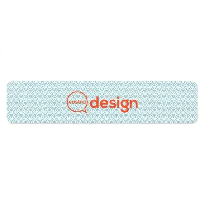 Poggiapiedi pubblicitario in neoprene antiscivolo per proteggere il materasso, 200x44 cm