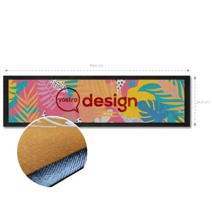 Tappetino da bancone personalizzato Premium Bar 89,4 x 24,4 cm