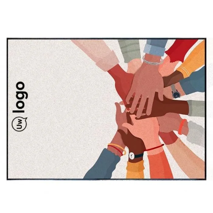Personaliseerbaar tapijt van 60 x 85 cm van nylon dat geen sporen achterlaat - Scrape Impressions