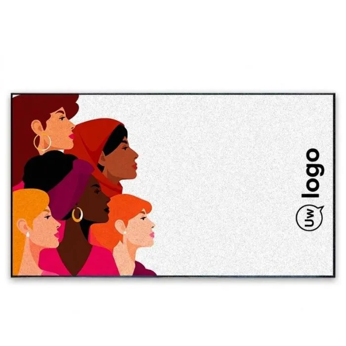 Personaliseerbaar vloerkleed 85 × 150 cm van antislip nylon