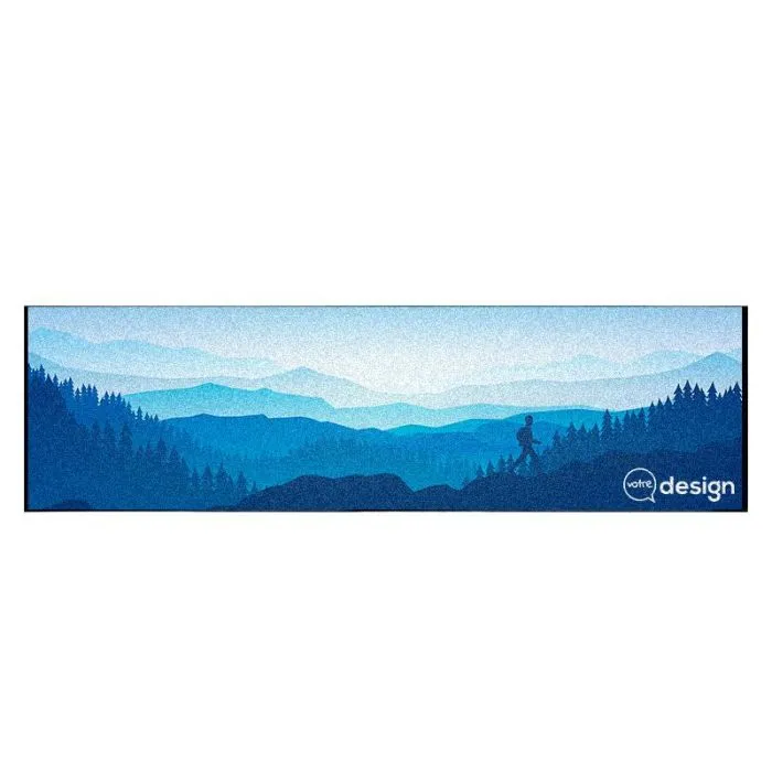 Tapis personnalisable 85x300cm en nylon anti-traces - Scrape Impressions