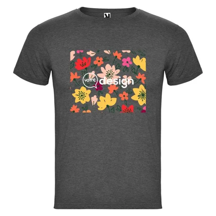 T-shirt homme personnalisé manches courtes avec col rond-Fox