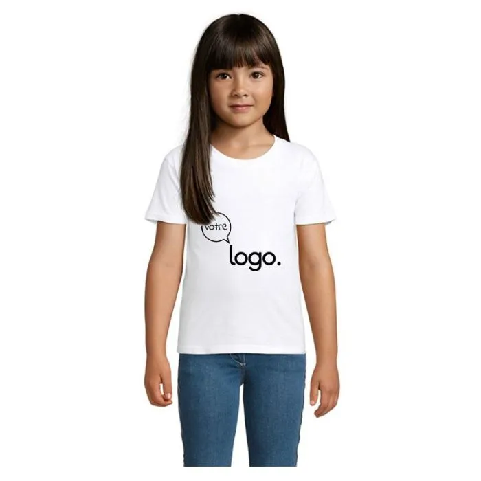 Tee-shirt personnalisé enfant coton bio Sols  150g-CRUSADER KIDS