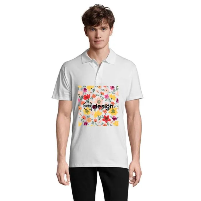 Polo homme manches courtes en coton personnalisé 210g-SPRING II