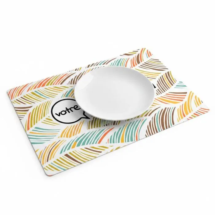 Set de table réutilisable personnalisable