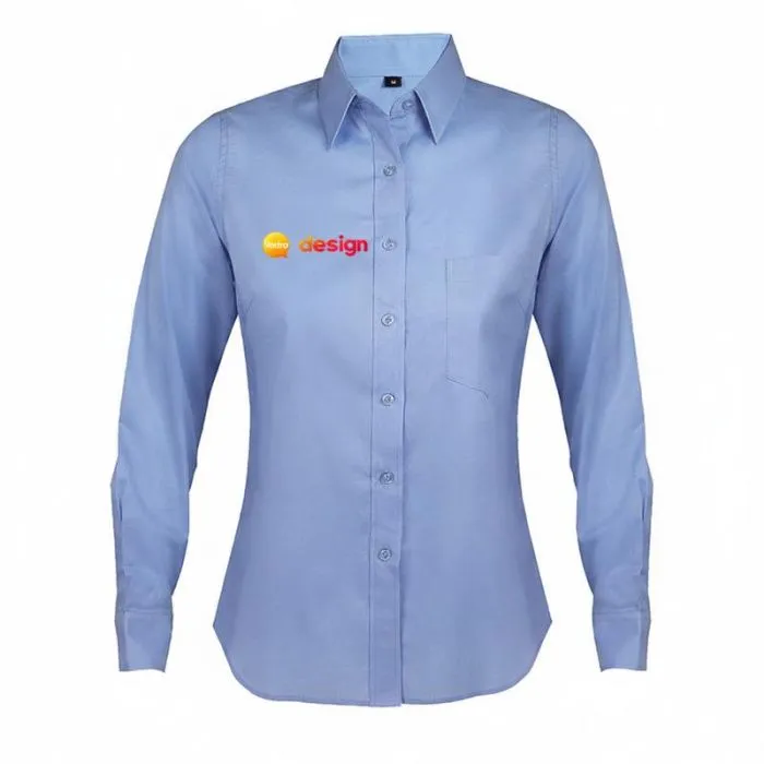 Camicia da donna a maniche lunghe personalizzata BUSINESS