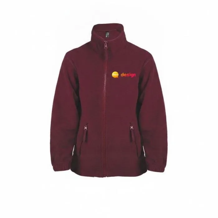 Giacca in micropile con cerniera per bambini personalizzata NORTH KIDS