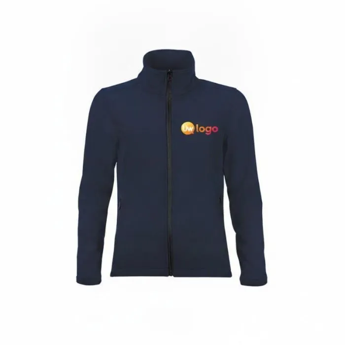Gepersonaliseerd softshell-jack met ritssluiting voor dames van RACE