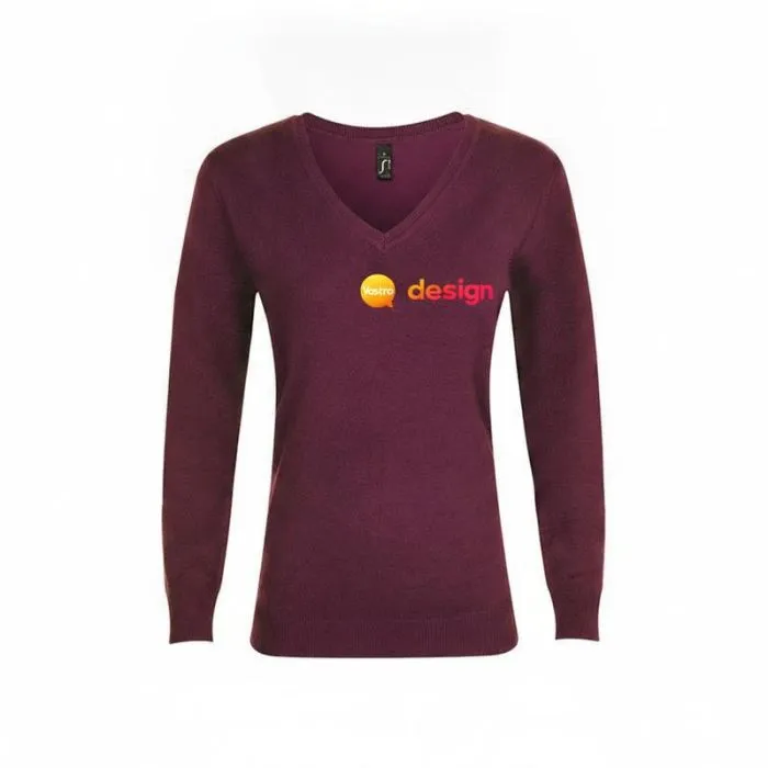 Maglione da donna con scollo a V personalizzato GLORY