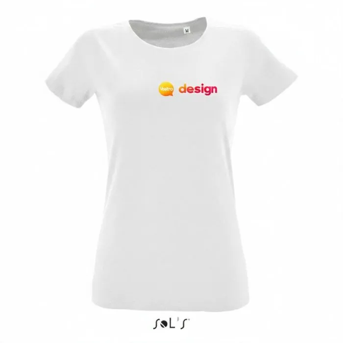 Maglietta da donna aderente con collo rotondo personalizzata REGENT FIT