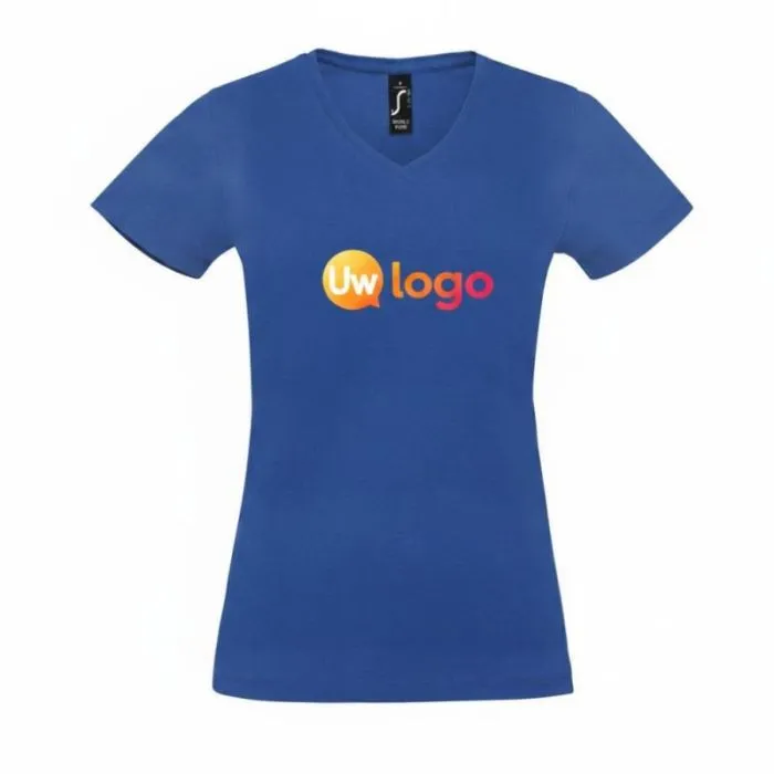 Gepersonaliseerd dames-T-shirt met V-hals IMPERIAL