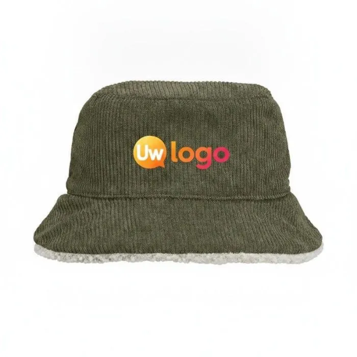 OP MAAT GEMAAKTE OMKEERBARE BOB VAN SHERPA EN FLUWEEL - SOL'S BUCKET 2IN1
