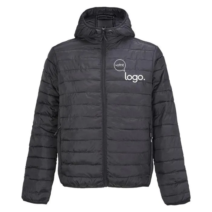 Doudoune légère à capuche homme personnalisable – STREAM HOODED