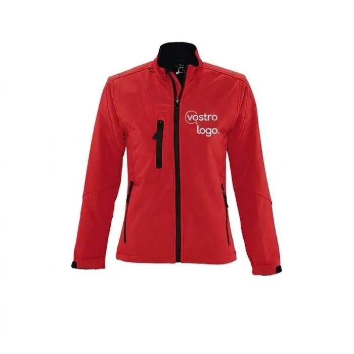 Giacca da donna softshell con cerniera personalizzata ROXY