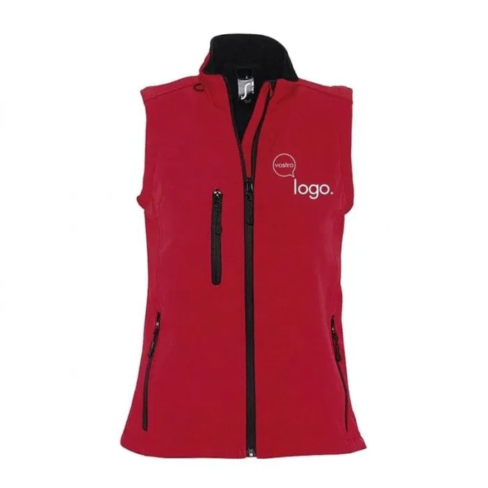 Softshell senza maniche personalizzato da donna RALLYE