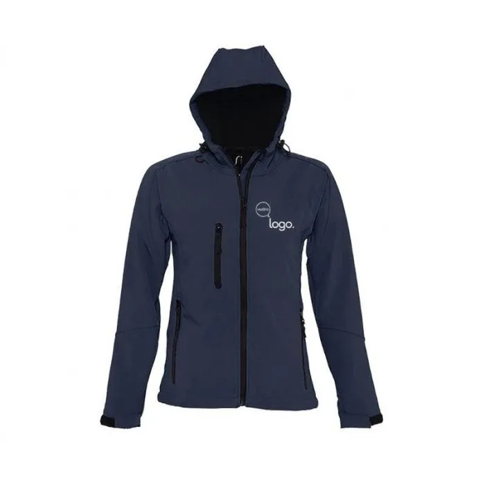 Giacca softshell da donna con cappuccio personalizzata SOFTSHELL REPLAY