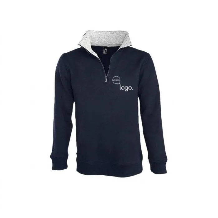 Felpa da uomo con collo alla camionista (zip a 1/4) personalizzata SCOTT