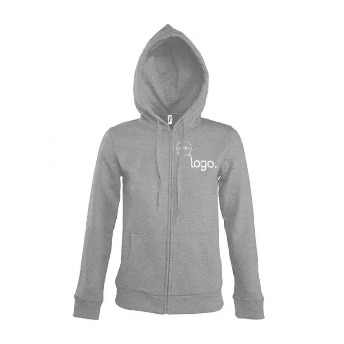 Giacca da donna con cappuccio e cerniera, foderata e personalizzata SEVEN