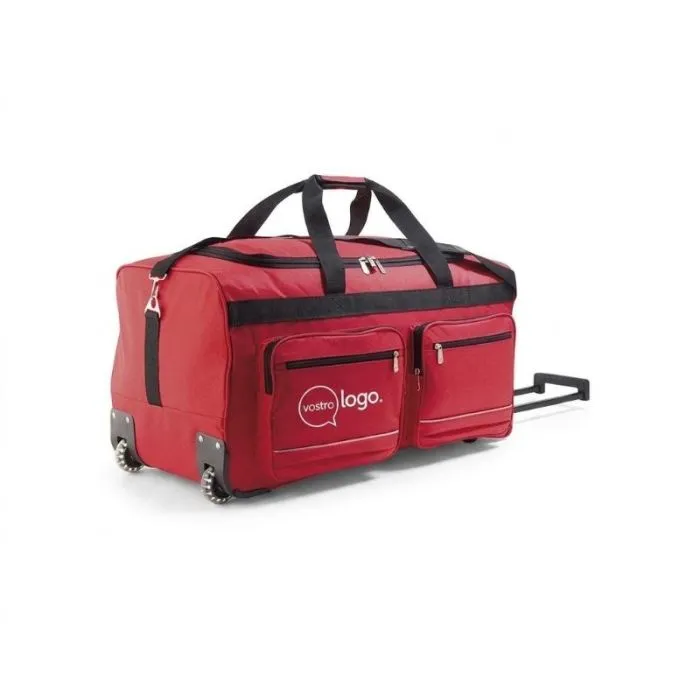 Borsa da viaggio "Luxe" in poliestere 600D con rotelle, personalizzata VOYAGER