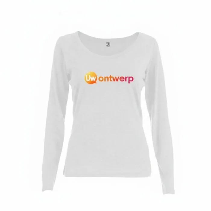 Gepersonaliseerd promotie-T-shirt met lange mouwen voor dames BUCHAREST WOMEN