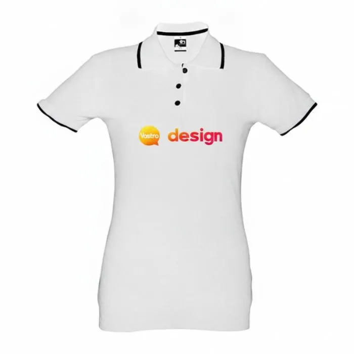 Polo slim fit personalizzata da donna ROME WOMEN