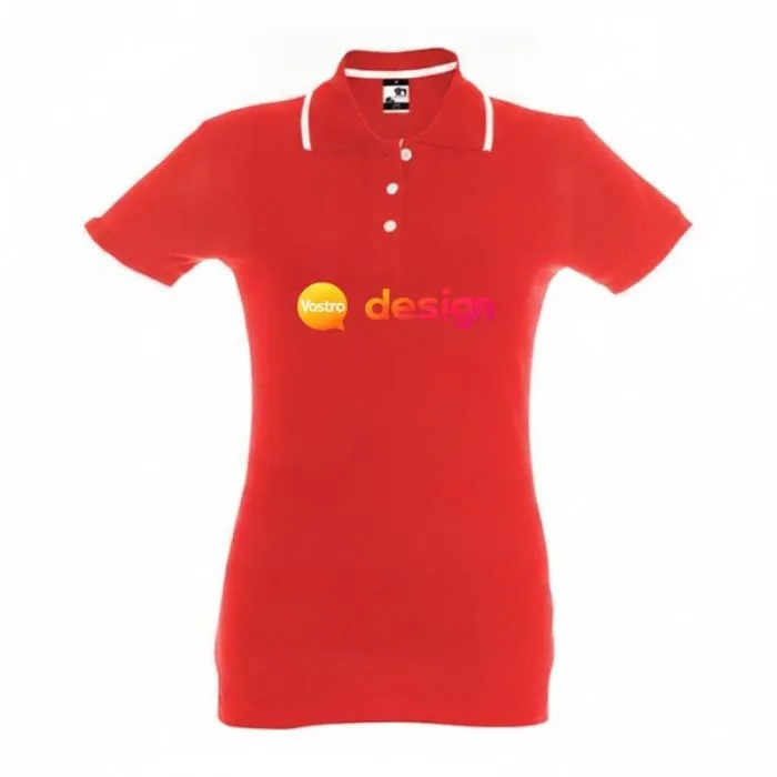 Polo slim fit da donna con logo ROME WOMEN