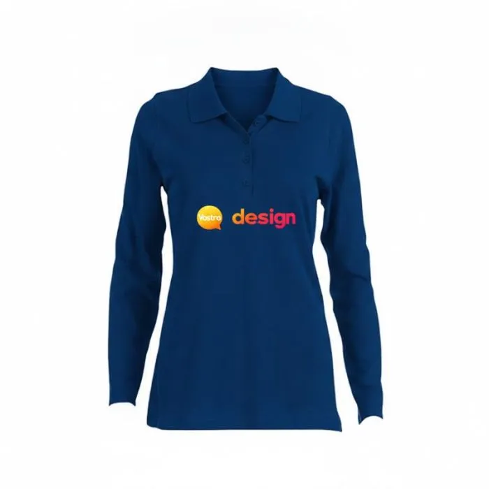 Polo da donna a maniche lunghe promozionale BERN