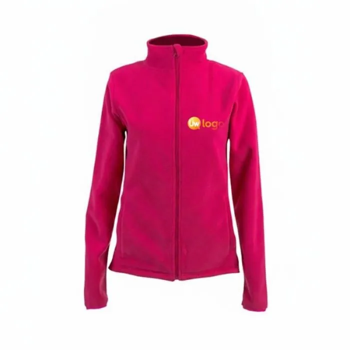 Gepersonaliseerd fleecejack met rits voor dames HELSINKI