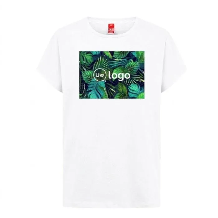 T-shirt met normale pasvorm voor dames, reclameartikel - THC SOFIA REGULAR WH.