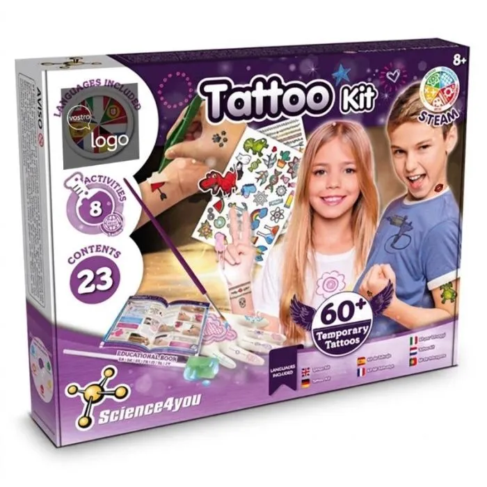 Kit didattico: Alla scoperta dei tatuaggi temporanei personalizzati