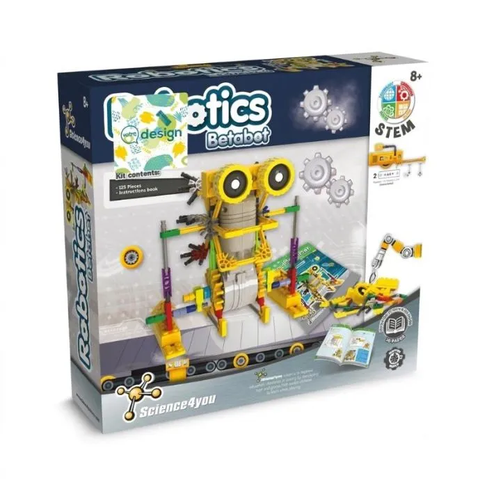Gioco educativo e pubblicitario sulla robotica per bambini