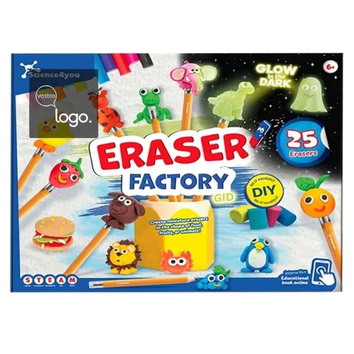 Gioco creativo personalizzabile per realizzare gomme da cancellare per bambini - Rubber Factory