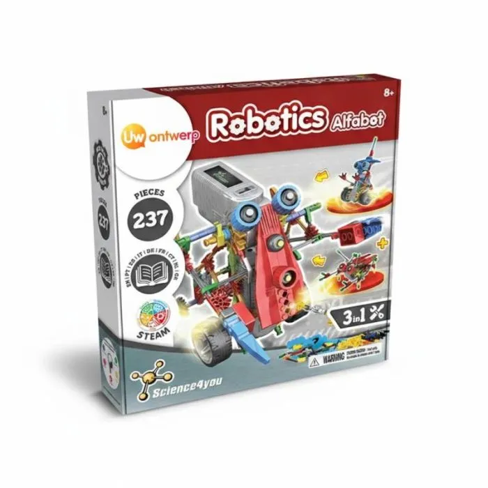 Educatief reclamespel voor kinderen op het gebied van modulaire robotica – ALFABOT