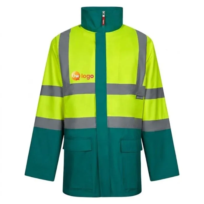 Gepersonaliseerde 4-in-1 tweekleurige waterdichte parka – grote maten