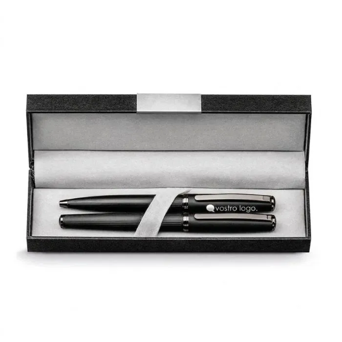 Set promozionale composto da penna roller e penna a sfera IMPERIO