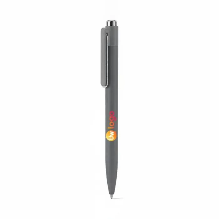 Promotionele balpen van gerecycled aluminium met innovatieve clip – KYLIE