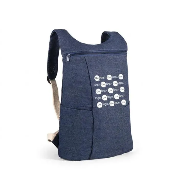 Denim-rugzak voor reclamedoeleinden - DENIM BPACK
